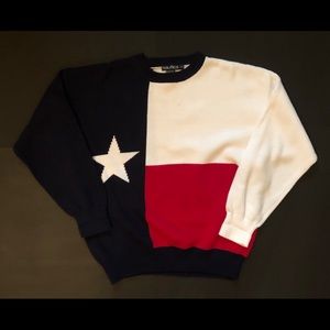 Vintage Nautica "Texas Flag" Knit Sweater